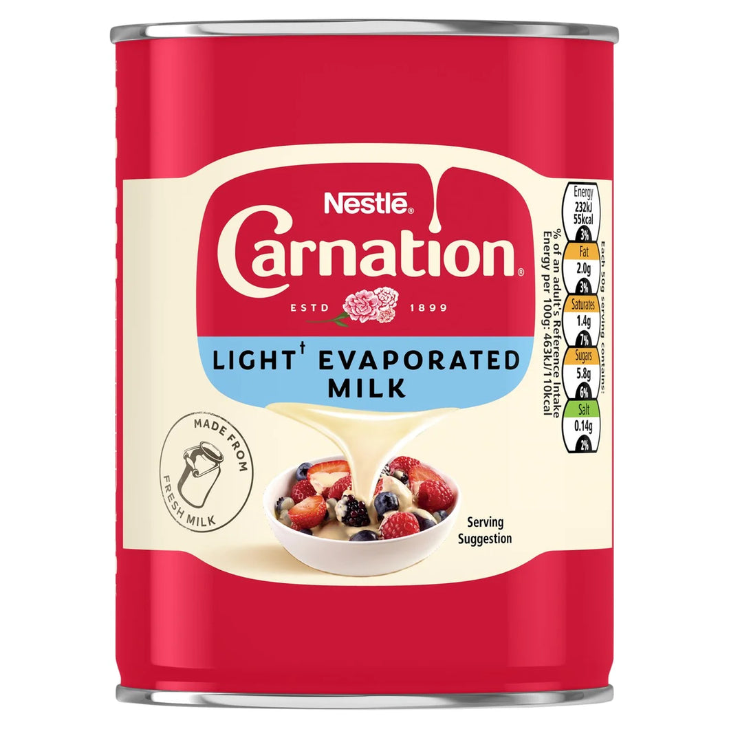 Carnation Light Evaporated Milk 410g