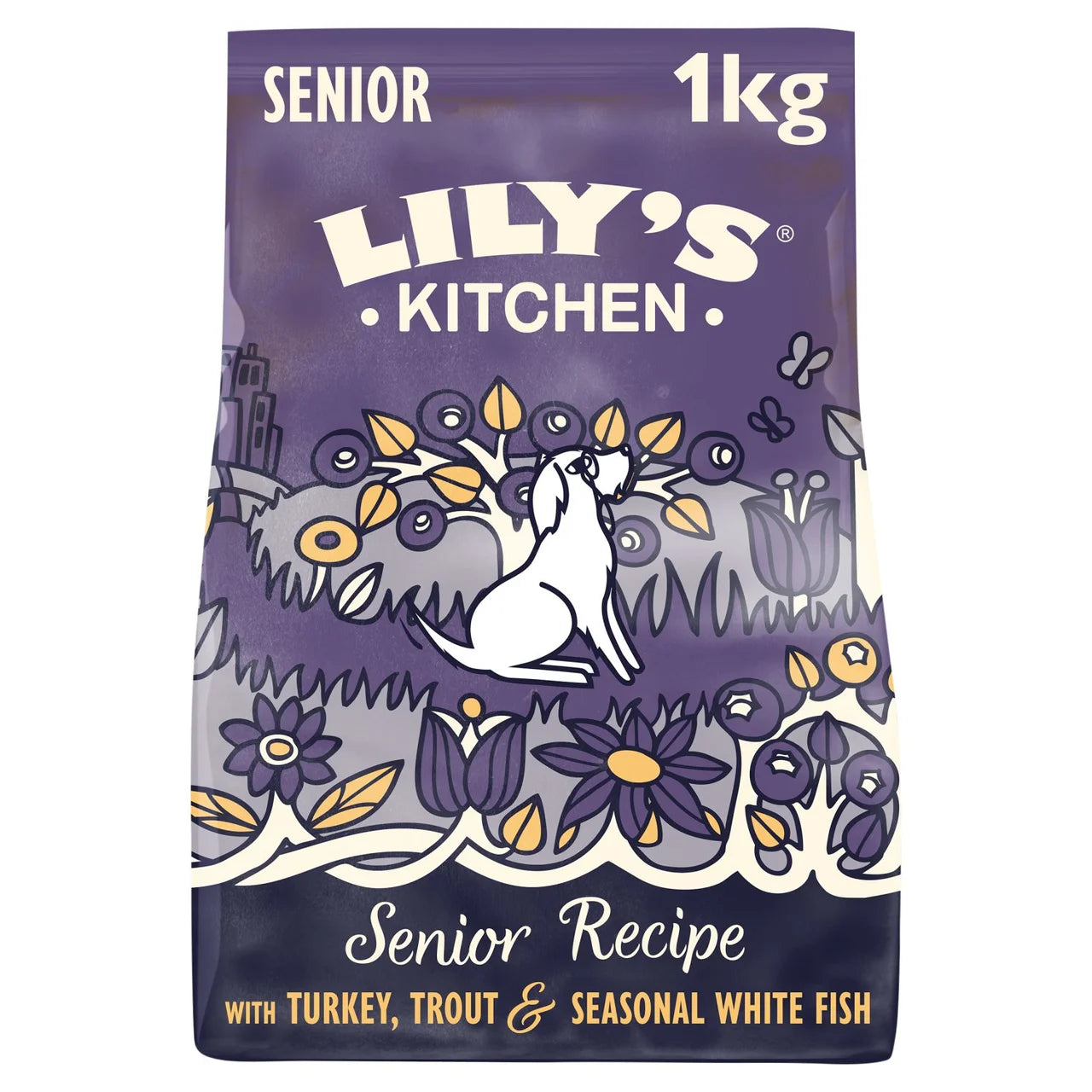 Lily's Kitchen Dog Turkey & Trout Senior Recipe Dry Food - 1kg