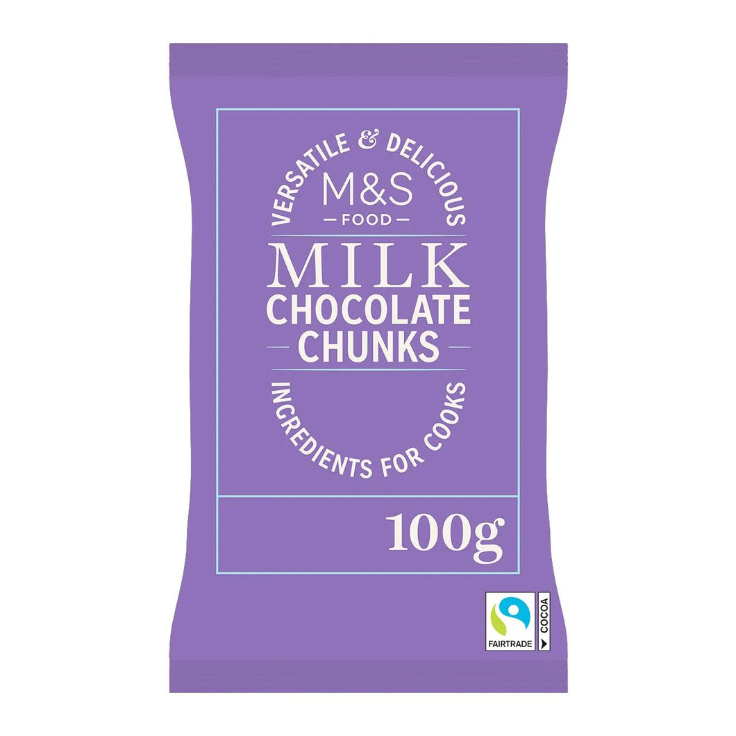 M&S Milk Chocolate Chunks, 100g