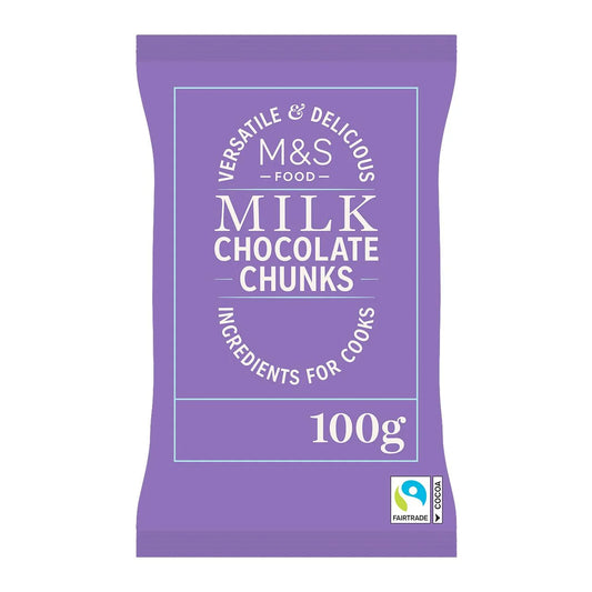 M&S Milk Chocolate Chunks, 100g