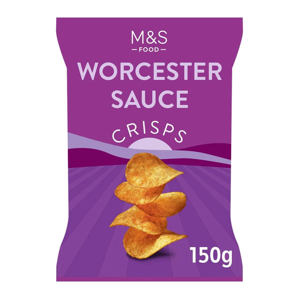 M&S Worcester Sauce Crisps, 150g