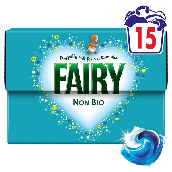 Fairy Non Bio Pods Washing Liquid Capsules 15 Washes