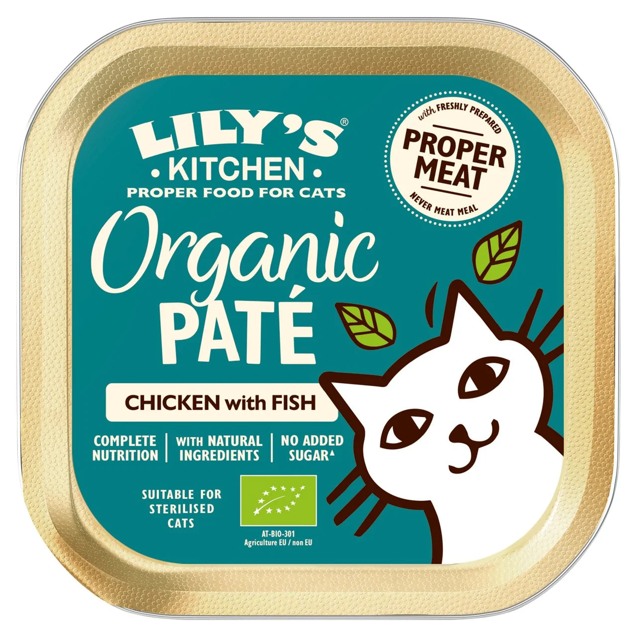 Lily's Kitchen Organic Chicken with Fish Dinner for Cats - 85g
