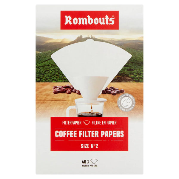 Rombouts Coffee Filter Papers 2 Cups x40