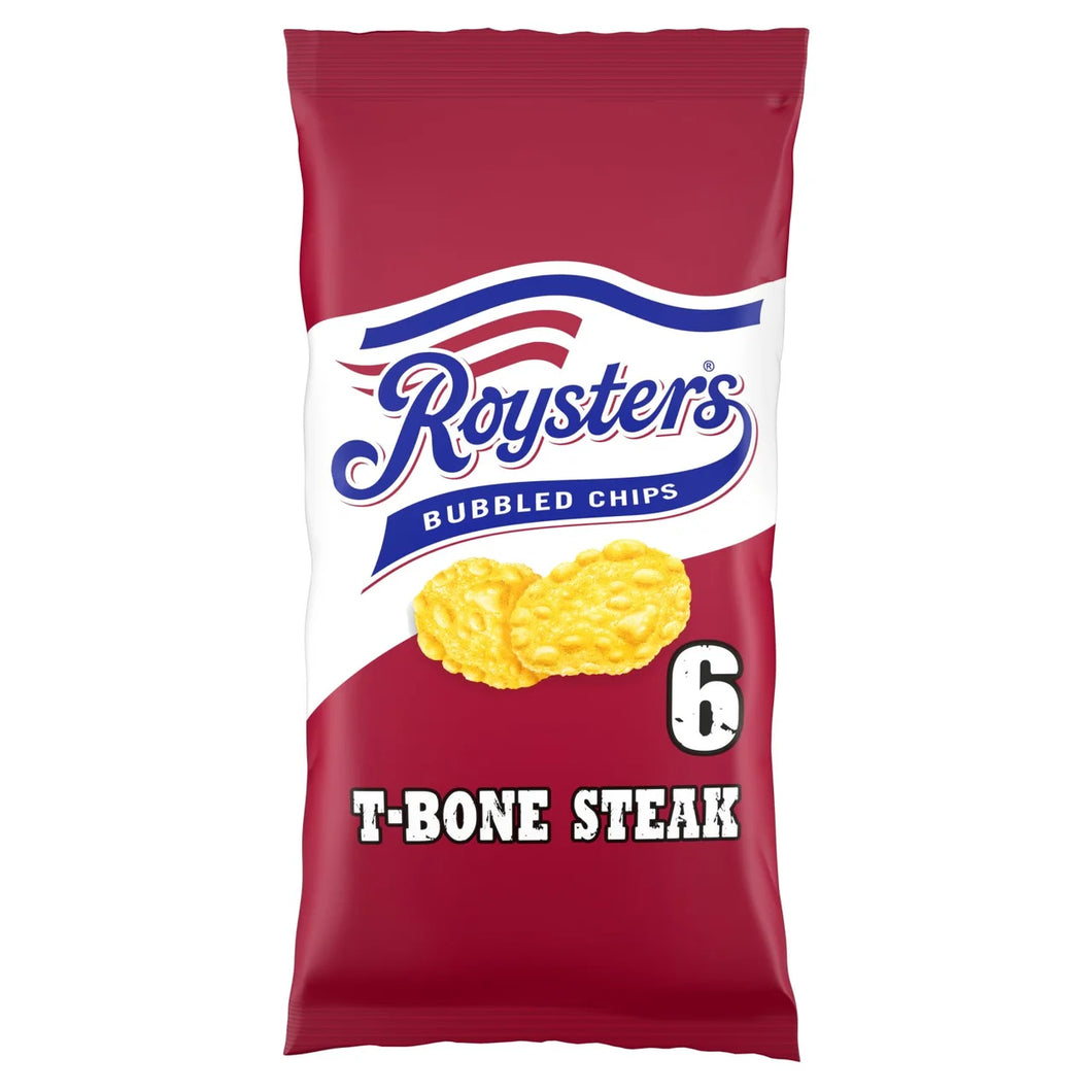 Roysters T-Bone Steak Multipack Crisps, 6x21g