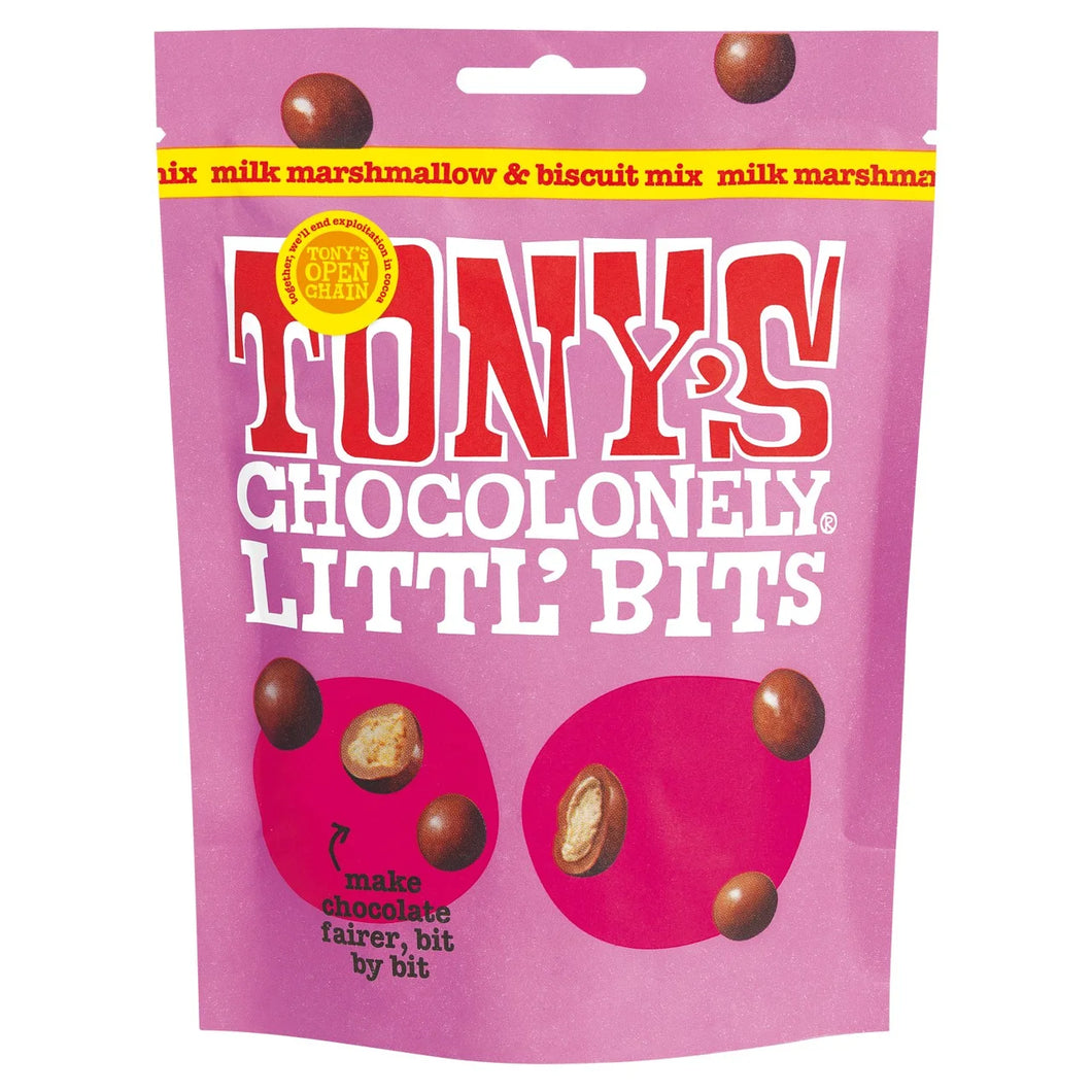 Tony's Chocolonely Littl' Bits Milk Marshmallow & Biscuit Mix - 100g