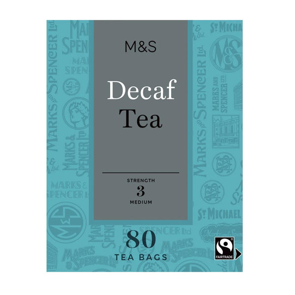 M&S Fairtrade Decaffeinated Teabags, 80 Bags