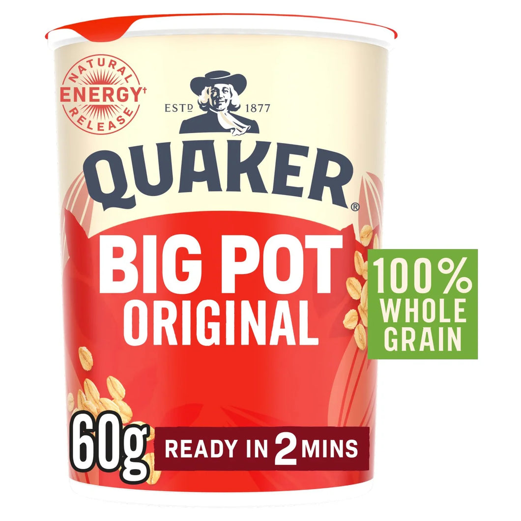 Quaker Oat So Simple Original Porridge Cereal Big Pot 60g