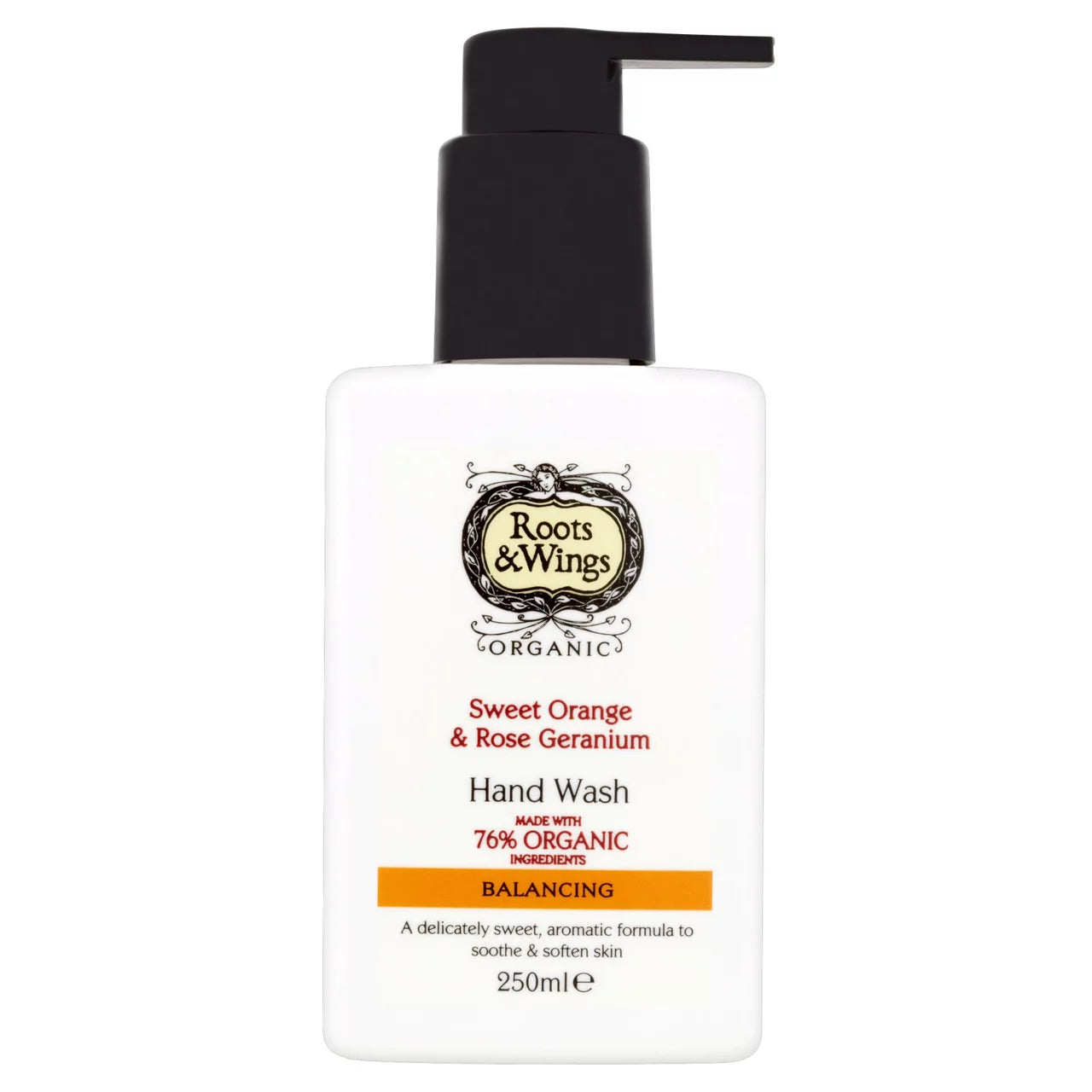 Roots & Wings Sweet Orange & Rose Geranium Hand Wash - 250ml