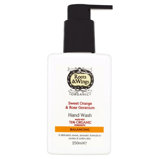Roots & Wings Sweet Orange & Rose Geranium Hand Wash - 250ml