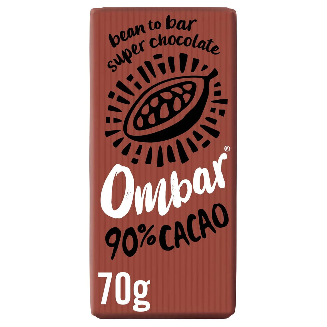 Ombar 90% Raw Chocolate Bar, 70g