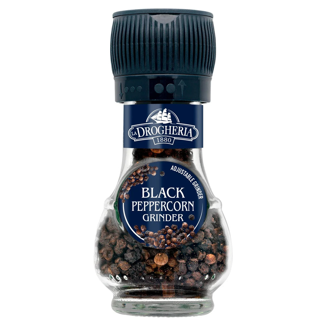 La Drogheria Black Pepper Corn Mill Adjustable Grinder 45g