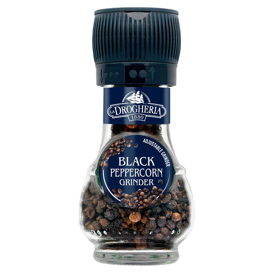 La Drogheria Black Pepper Corn Mill Adjustable Grinder 45g