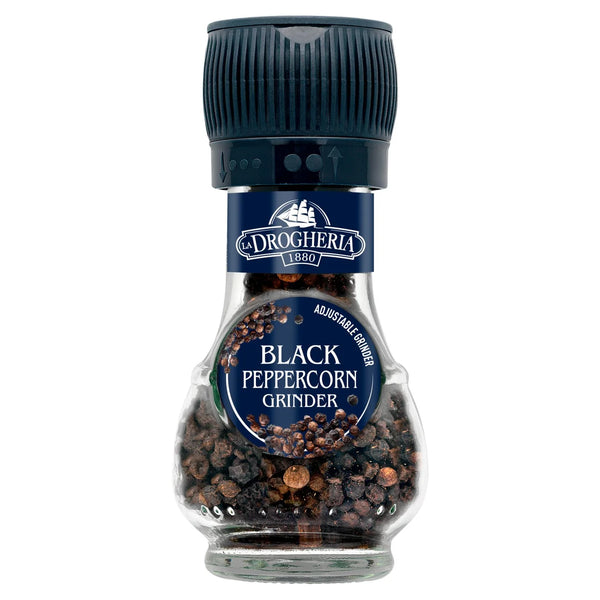 La Drogheria Black Pepper Corn Mill Adjustable Grinder 45g