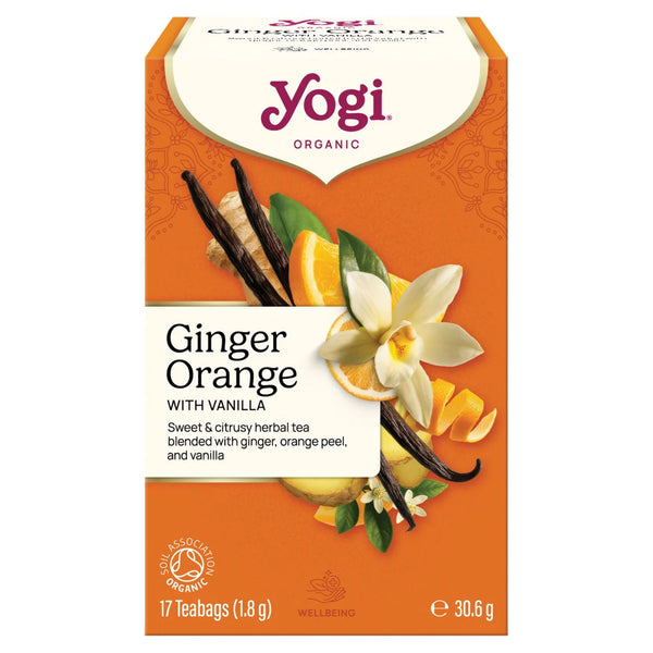 Yogi Tea 17 Organic Ginger, Orange with Vanilla Tea Bags