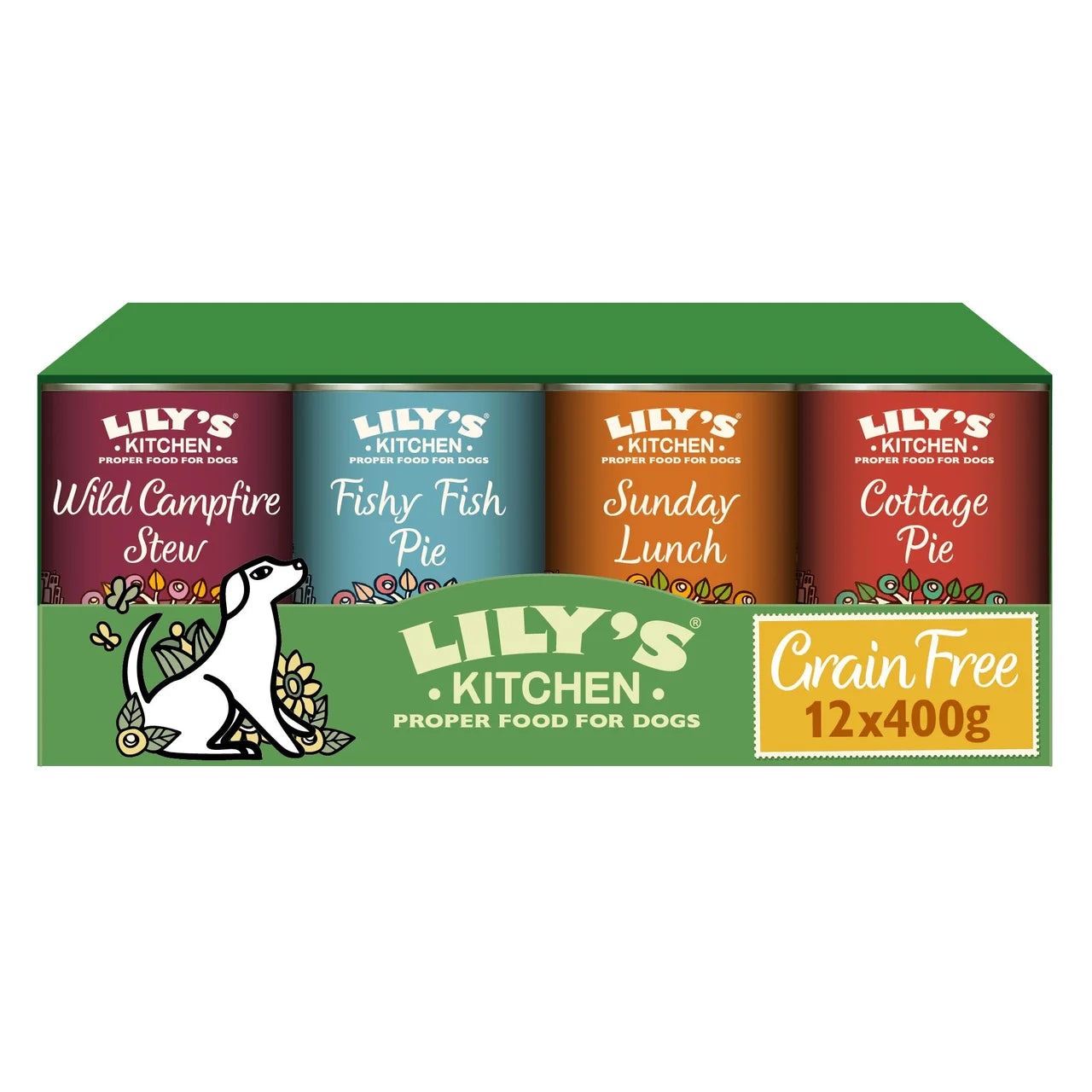 Lily's Kitchen Grain Free Recipes for Dogs Multipack -12 x 400g