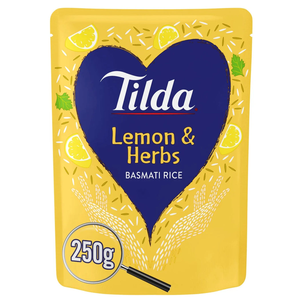 Tilda Microwave Lemon and Herbs Basmati Rice - 250g
