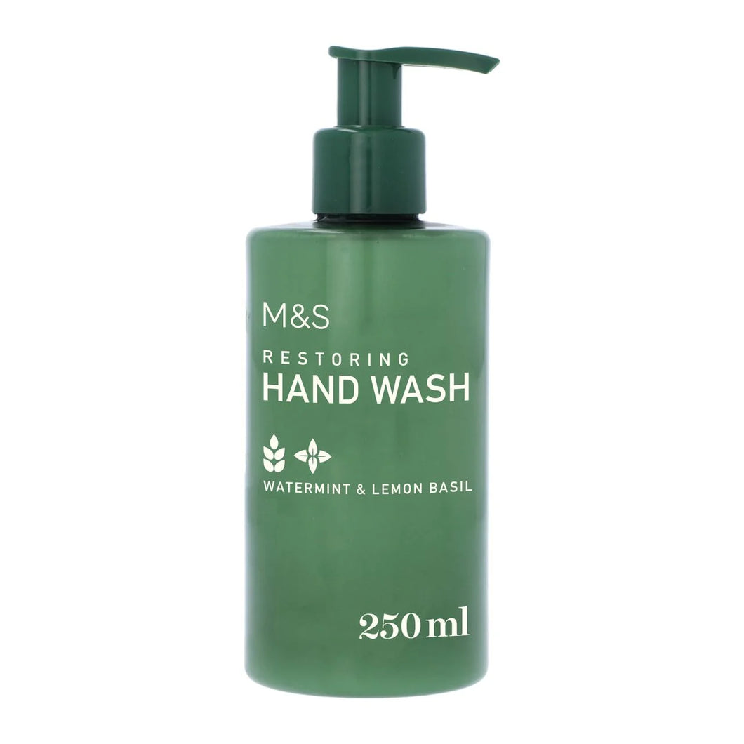 M&S Restoring Hand Wash Watermint & Lemon Basil - 250ml