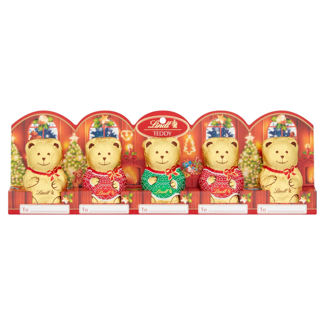 Lindt Milk Chocolate Teddy Bears, 5 x 10g bears