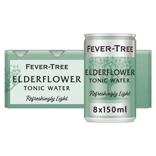 Fever-Tree Refreshingly Light Elderflower Tonic Water 8 x 150ml