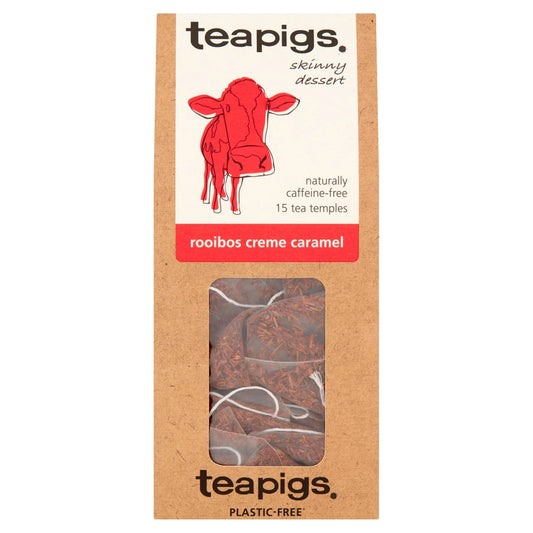 Teapigs 15 Rooibos Crème Caramel Tea Temples 37.5G