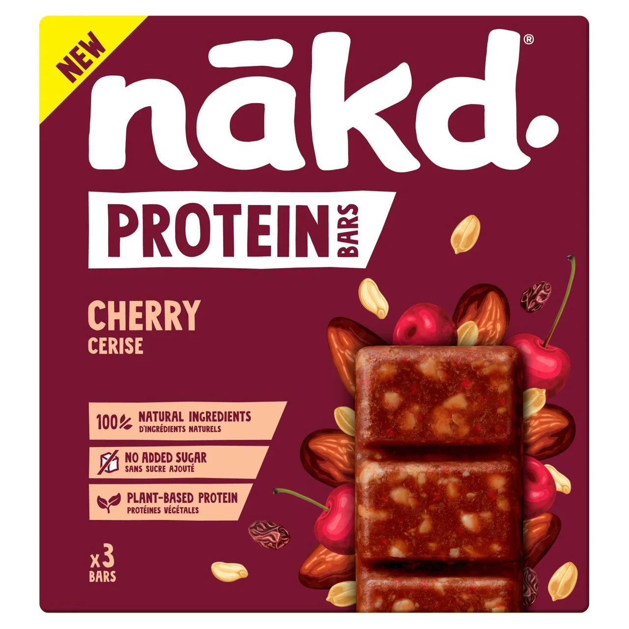 Nakd Protein Cherry Multipack - 3x45g