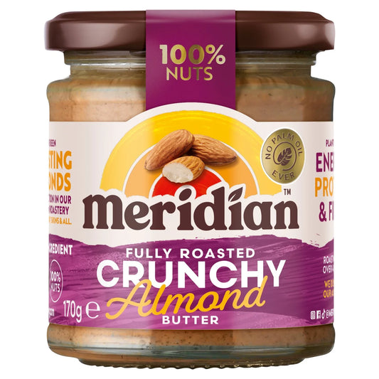 Meridian Crunchy Almond Butter 100% Nuts 170g