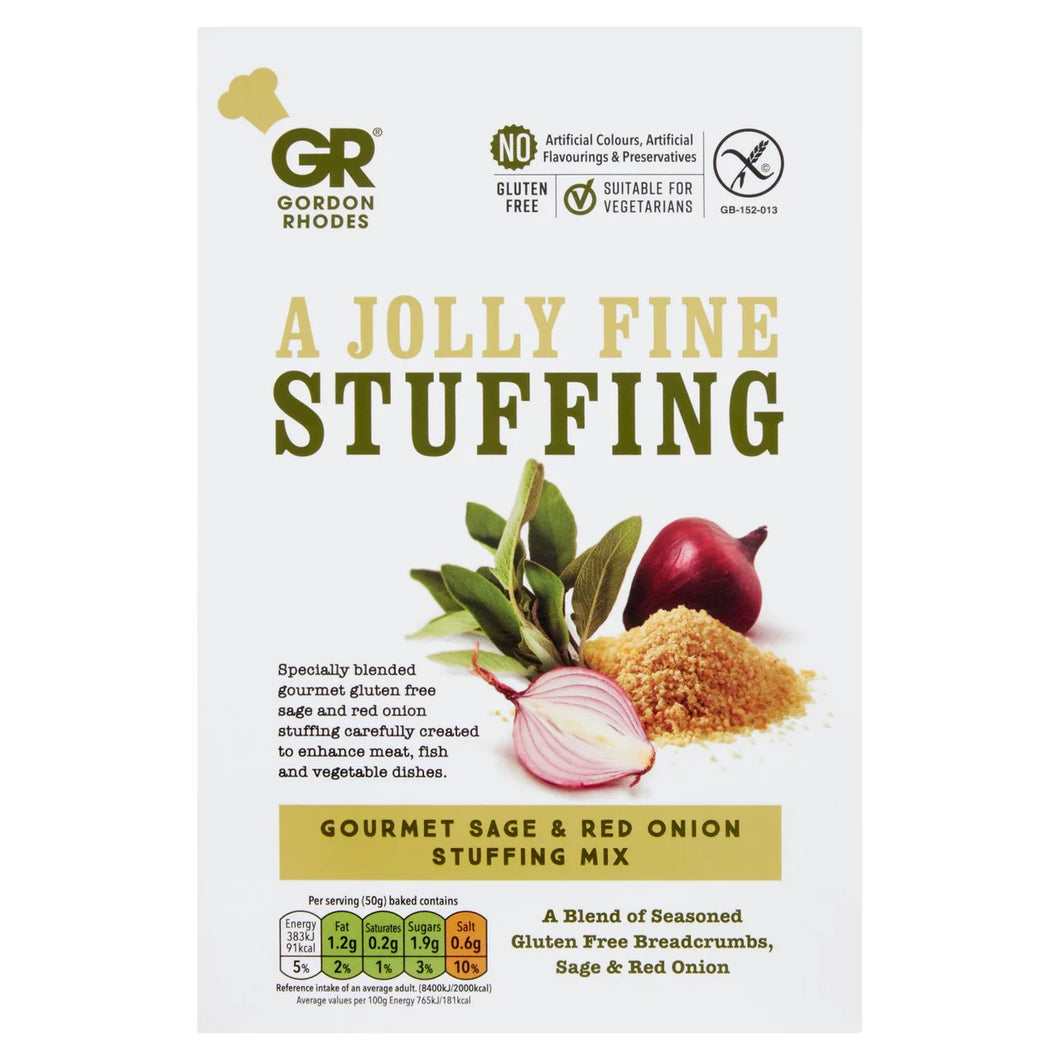Gordon Rhodes Gluten Free Gourmet Sage & Red Onion Stuffing Mix 125G