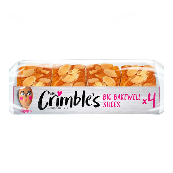 Mrs Crimble's Gluten Free Big Bakewell Slices, 4 per Pack