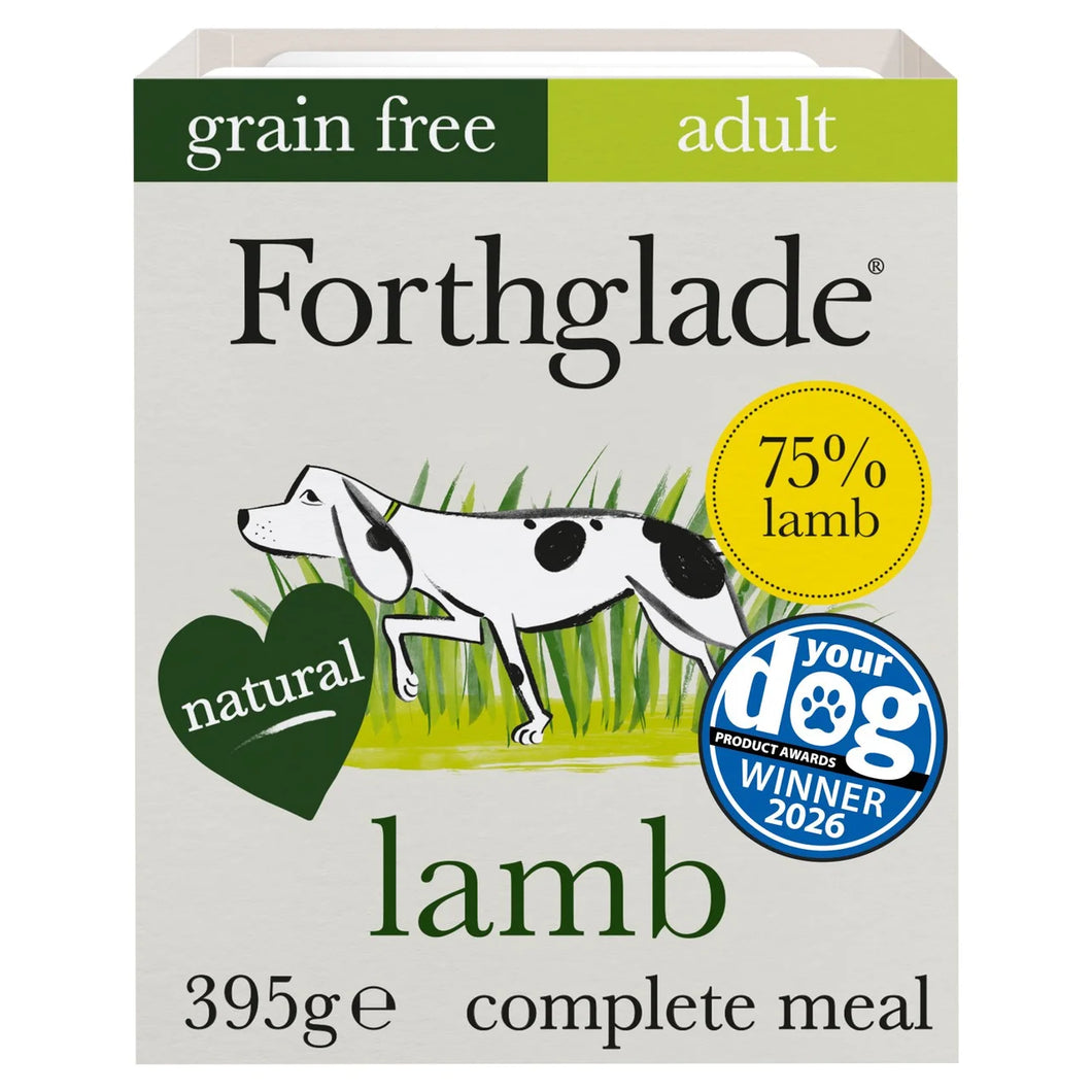 Forthglade Natural Grain Free Wet Dog Food Lamb with Butternut Squash 395g