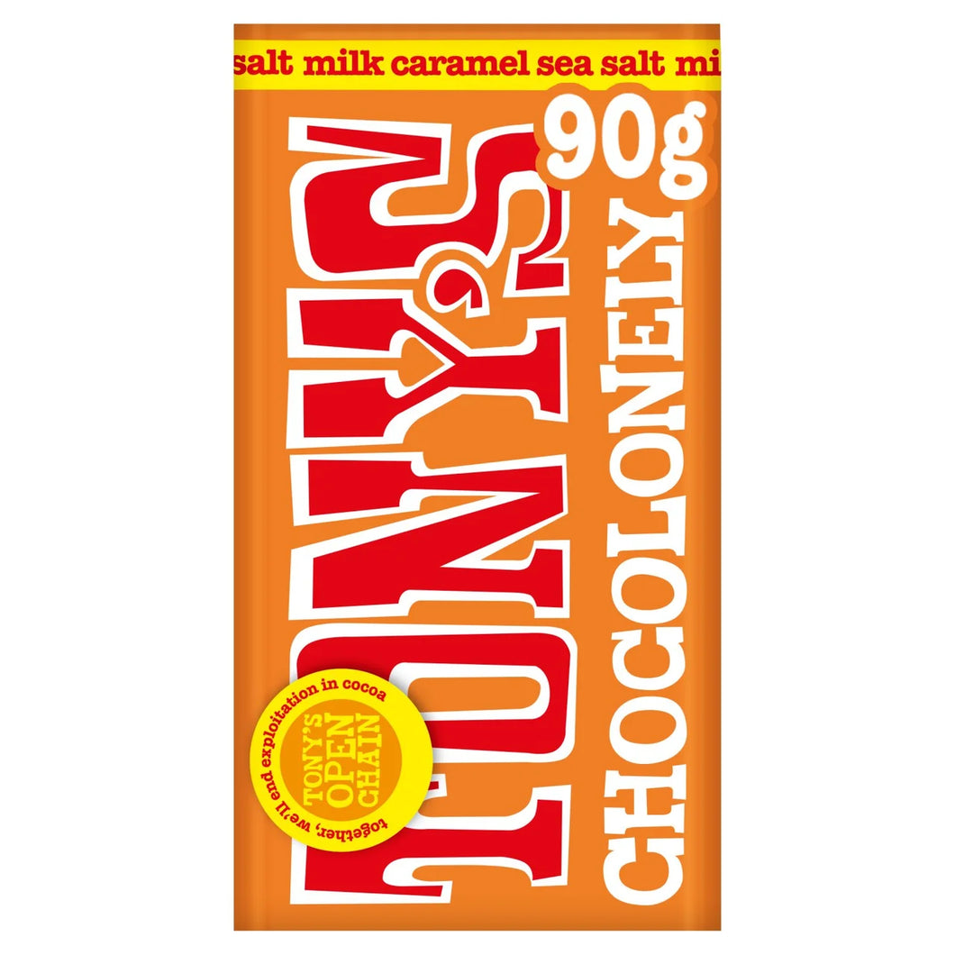 Tony's Chocolonely Caramel Sea Salt Small Snack Bar - 90g