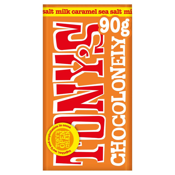 Tony's Chocolonely Caramel Sea Salt Small Snack Bar - 90g