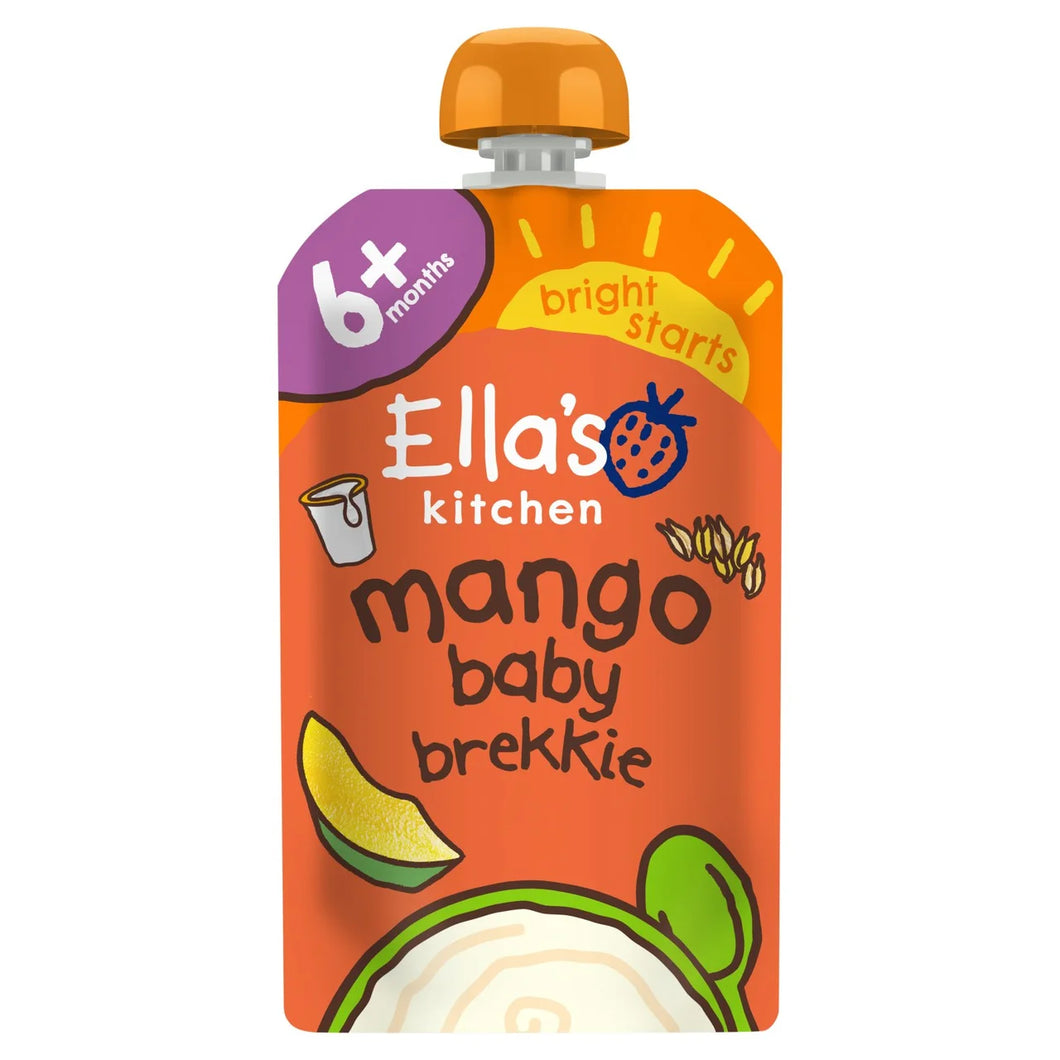 Ella's Kitchen Mango Baby Brekkie Baby Food Breakfast Pouch 6+ Months - 100g