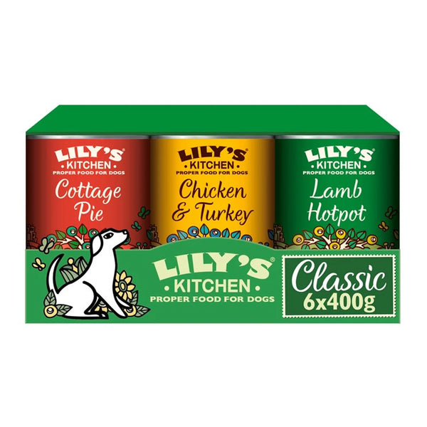 Lily's Kitchen Classic Recipes for Dogs Multipack - 6x400g