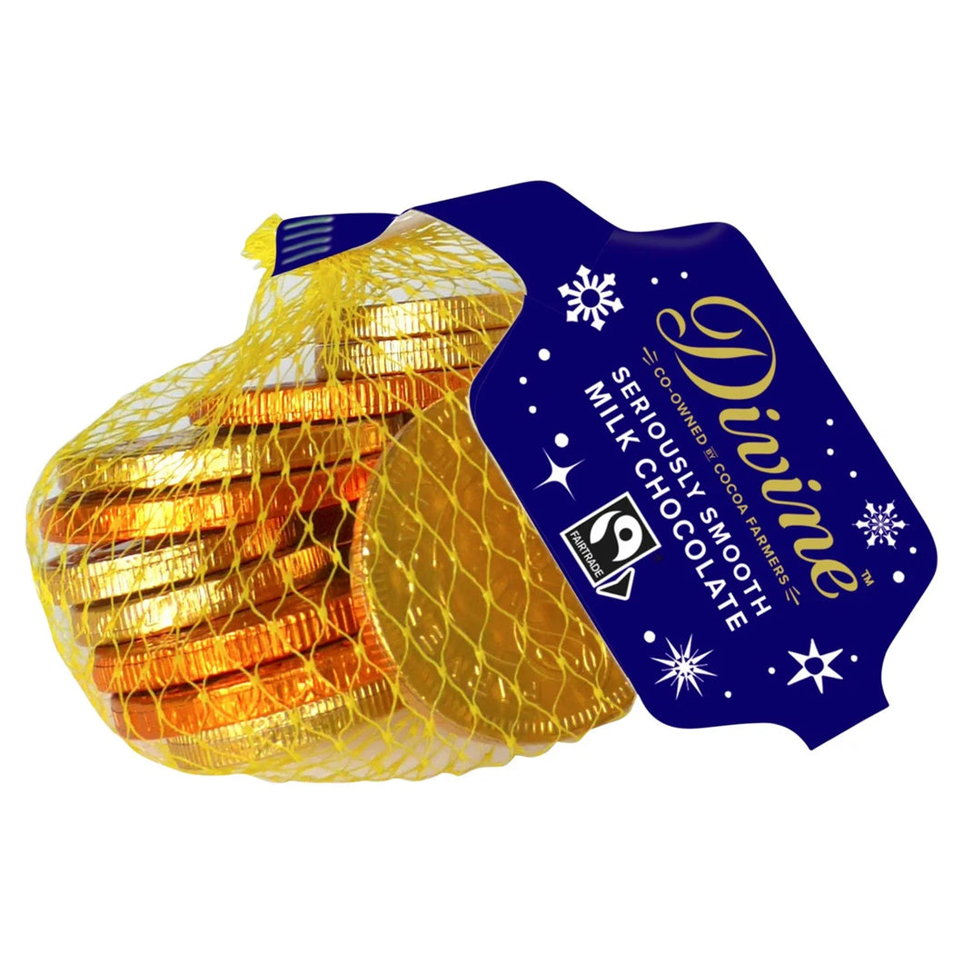 Divine Milk Chocolate Coins - 65g