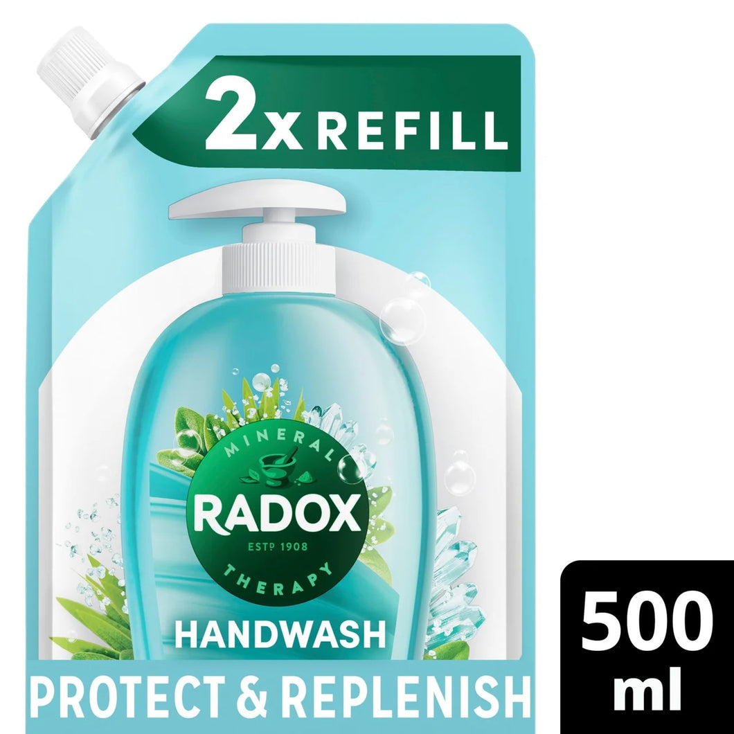 Radox Pouch Protect & Replenish Liquid Hand Wash Pouch, 500ml