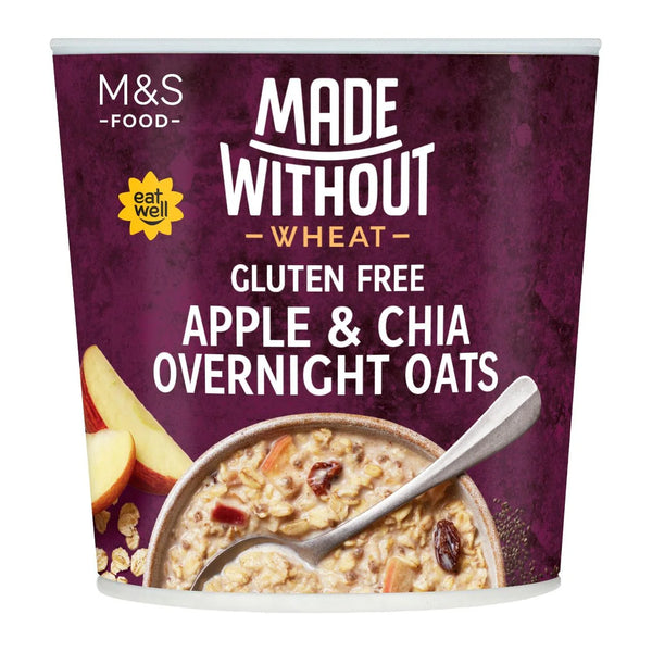 M&S Made Without Wheat Gluten Free Apple & Chia Overnight Oats 70g
