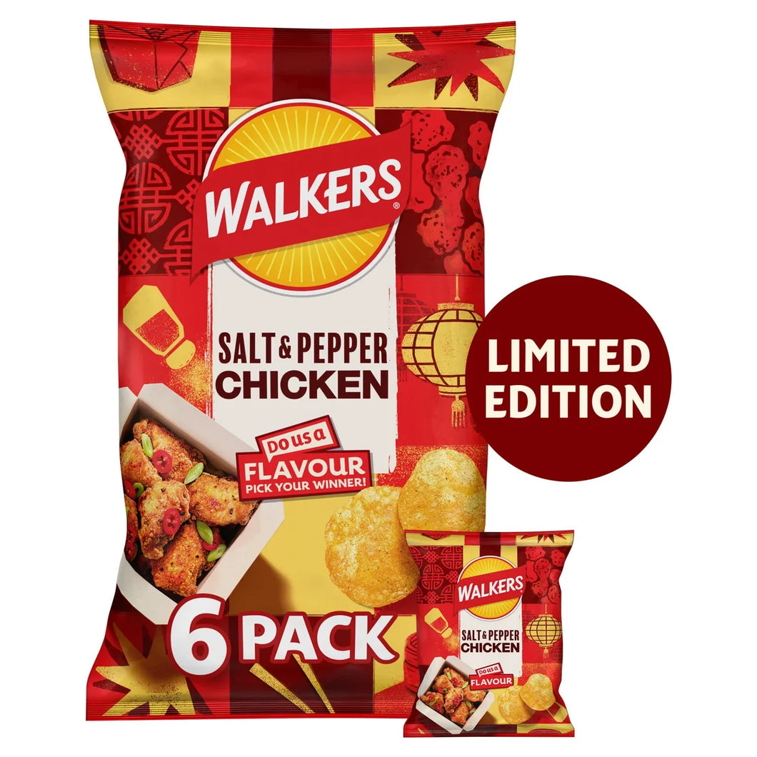 Walkers Salt & Pepper Chicken - 6x25g