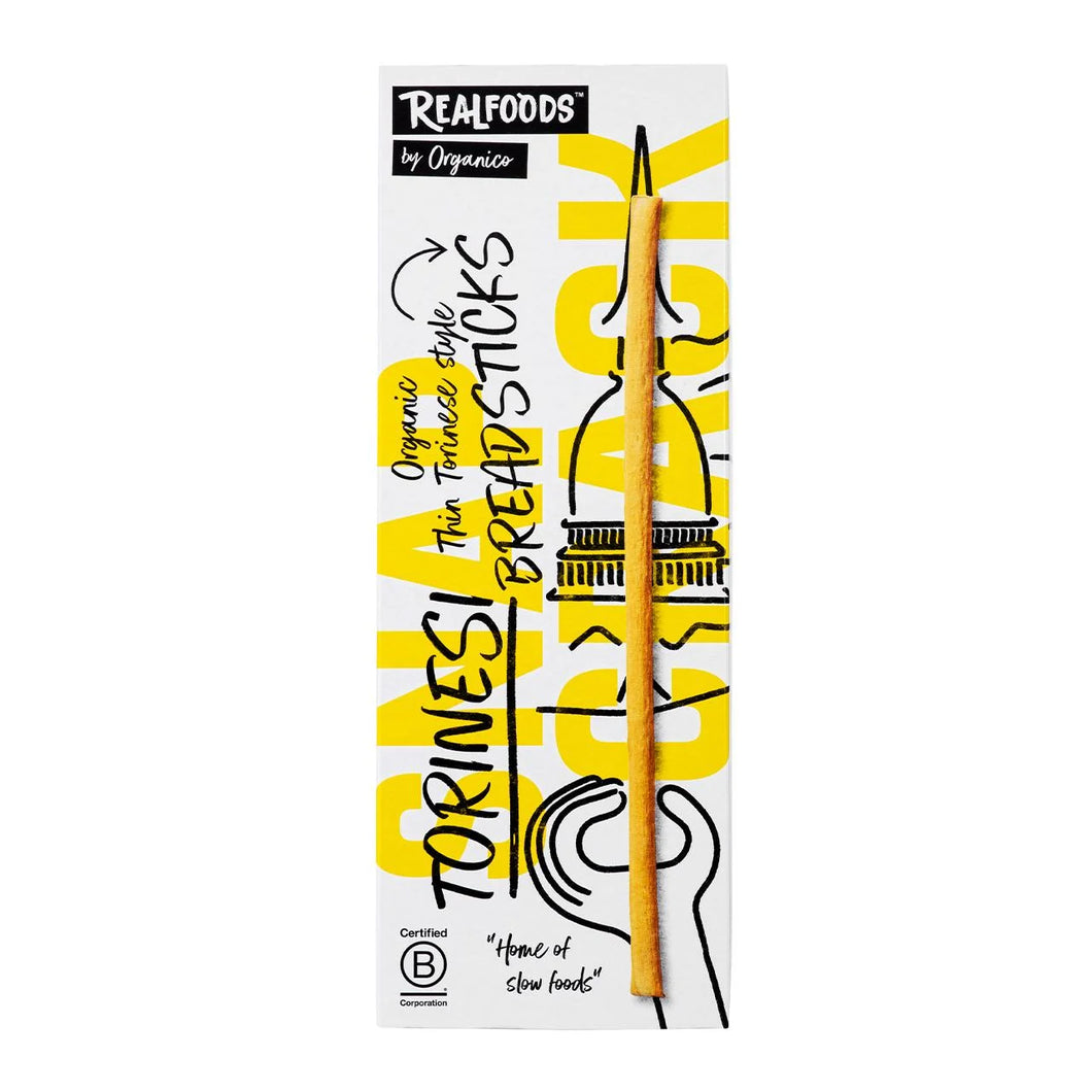 Realfoods Organic Torinesi Breadsticks, 120g
