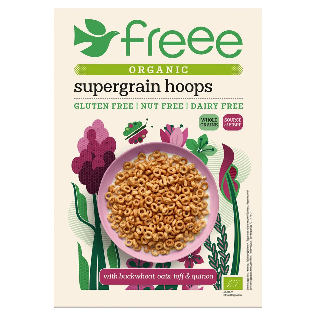 Freee Organic Gluten Free Supergrain Hoops 300g