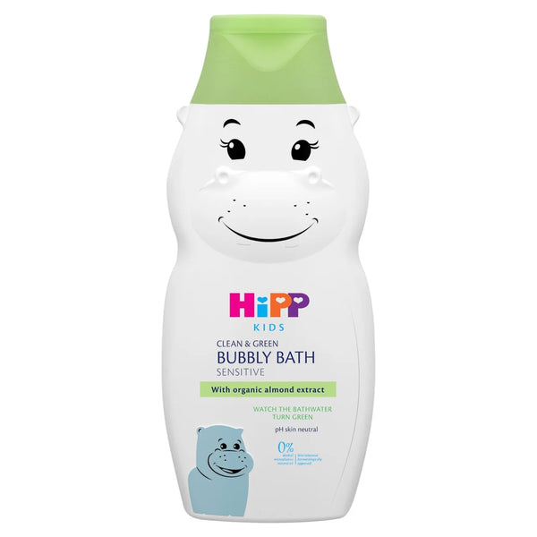 HiPP Kids Clean & Green Bubble Bath Hippo for Sensitive Skin 300ml