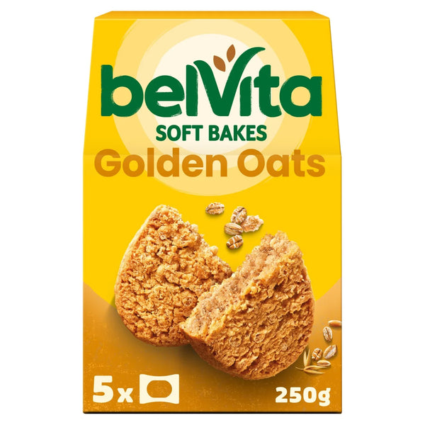 Belvita Soft Golden Oats Bakes Breakfast Biscuits 5x50g