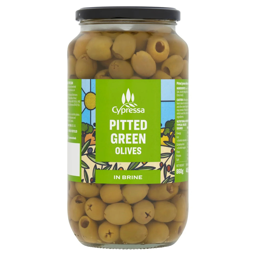 Cypressa Pitted Green Olives 860g