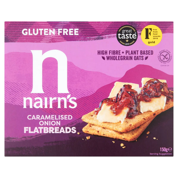 Nairn's Gluten Free Caramelised Onion Flatbreads, 150g
