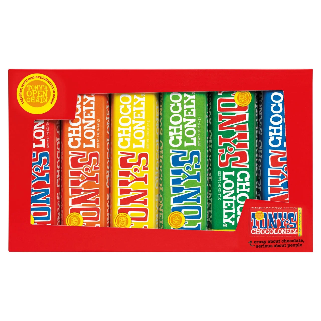 Tony's Chocolonely Rainbow Tasting Pack Fairtrade