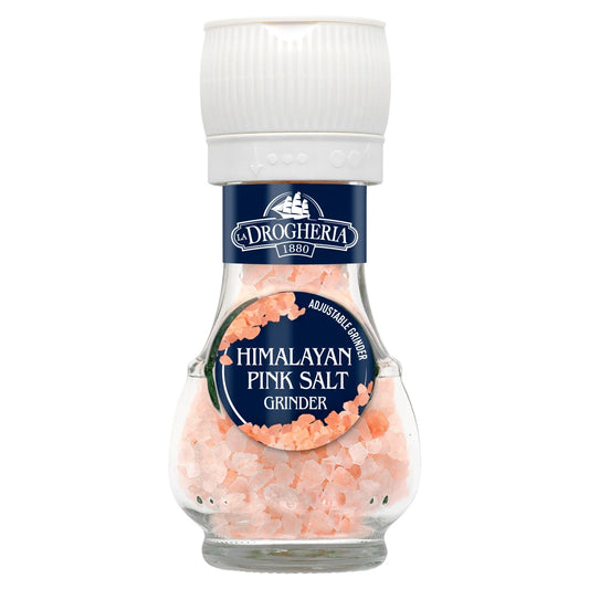 La Drogheria Pink Himalayan Salt Mill Adjustable Grinder 90g