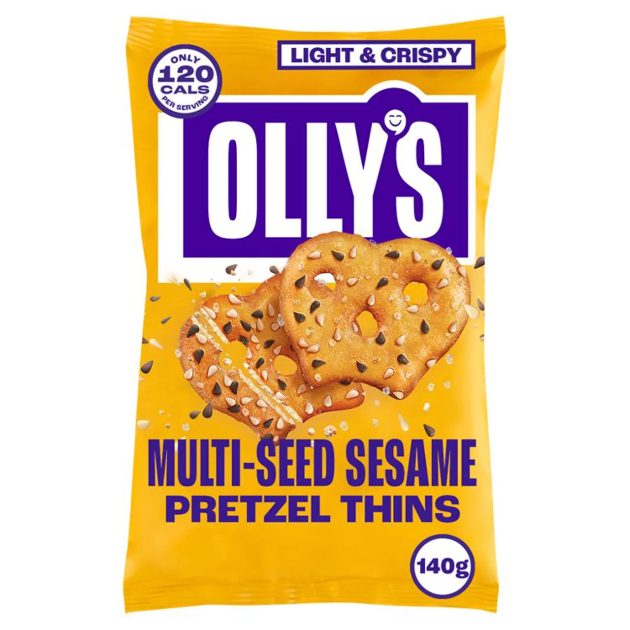 Olly's Pretzel Thins - Multi-Seed Sesame 140G