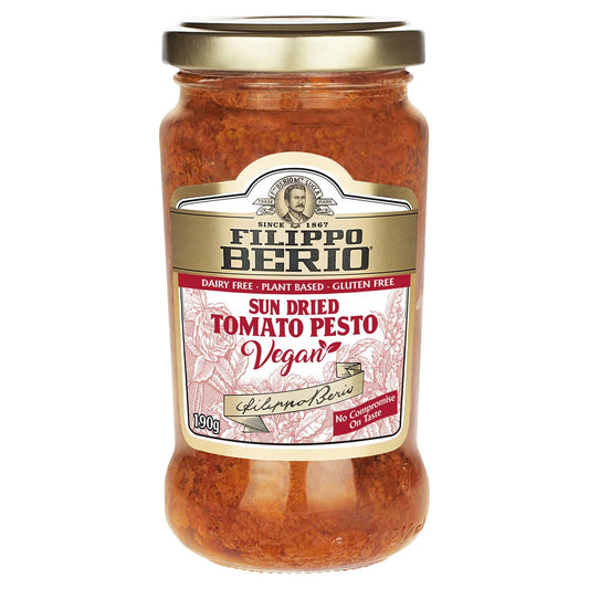 Filippo Berio Vegan Sun Dried Tomato Pesto 190G