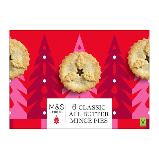 Marks & Spencer  6 All Butter Mince Pies