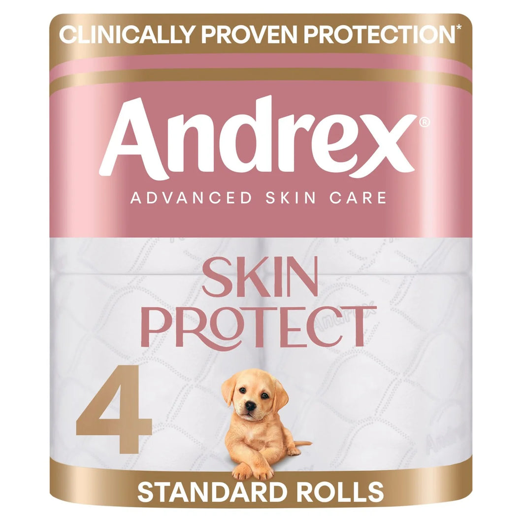 Andrex Skin Protect Toilet Roll - 4 per pack